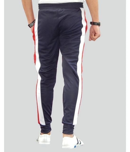 Chrome & Coral Navy Polyester Mens Joggers ( Pack of 1 ) - None