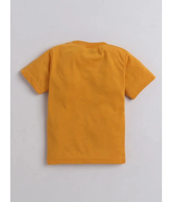 DKGF Fashion - Mustard Cotton Boys T-Shirt & Shorts ( Pack of 1 ) - None