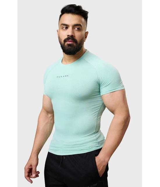 Fuaark Mint Green Polyester Slim Fit Mens Sports T-Shirt ( Pack of 1 ) - None