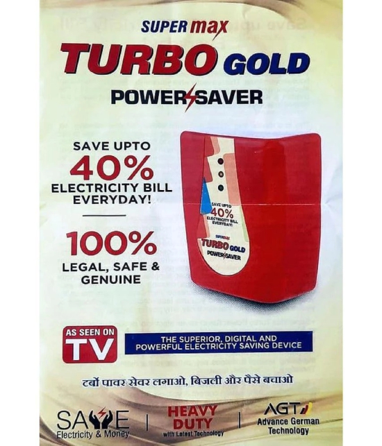 Turbo Maxx Power Saver Gold Electricity Saving Device Save Upto 40% of Electric Bill Saver Made in India Home Super Maxx Turbo Energy Reduce Gadget