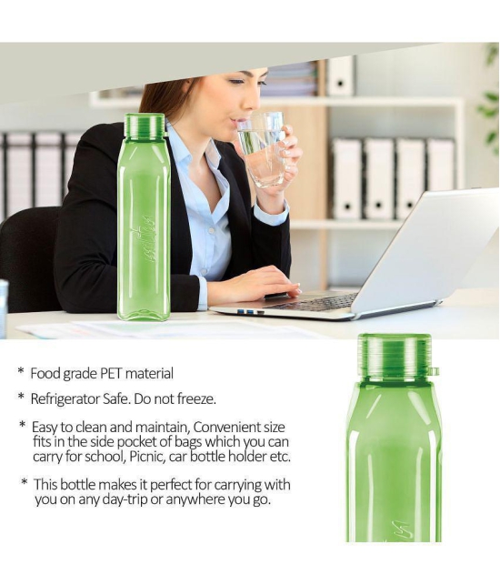 Milton Prime 1000 Pet Water Bottle, Set of 2, 1 Litre Each, Green - Green