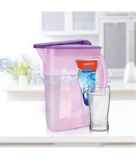 Milton WATER JUG H2O SLIM Plastic Jugs 2000 mL - Purple