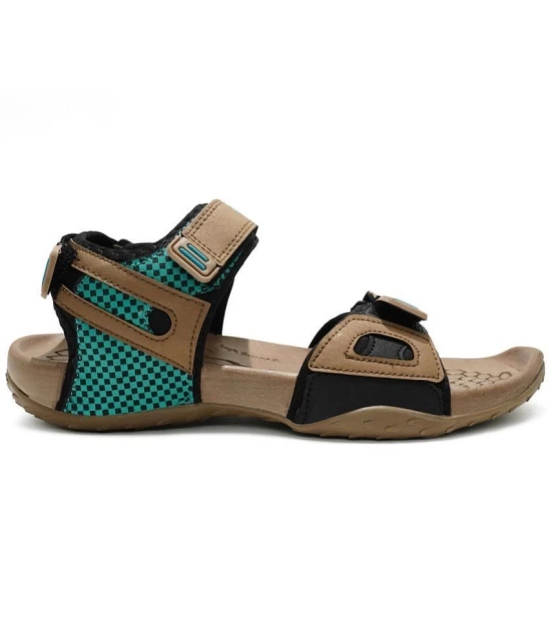 ASIAN - Brown Mens Floater Sandals - None