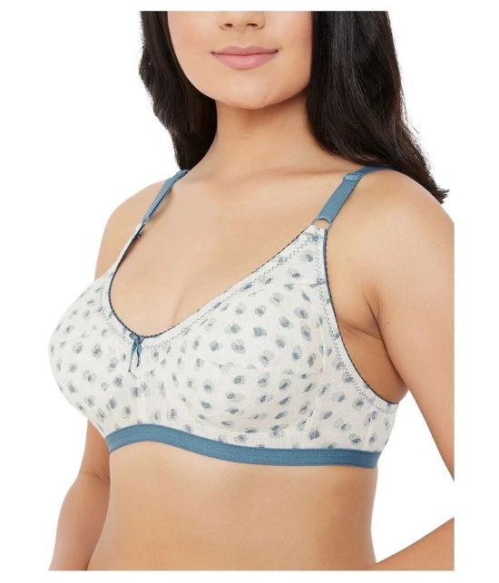 Clovia Cotton Everyday Bra - White - 32C