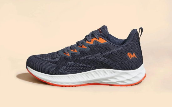 Sporty Casuals-Grey-Orange / UK 11