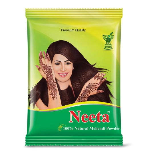 Neeta Mehendi Powder 250g Pack of 2, 100% Natural Henna Mehandi Powder for Hair, Hand & Feet