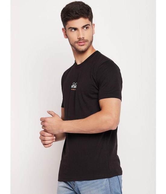 UNIBERRY - Black Cotton Blend Regular Fit Mens T-Shirt ( Pack of 1 ) - None