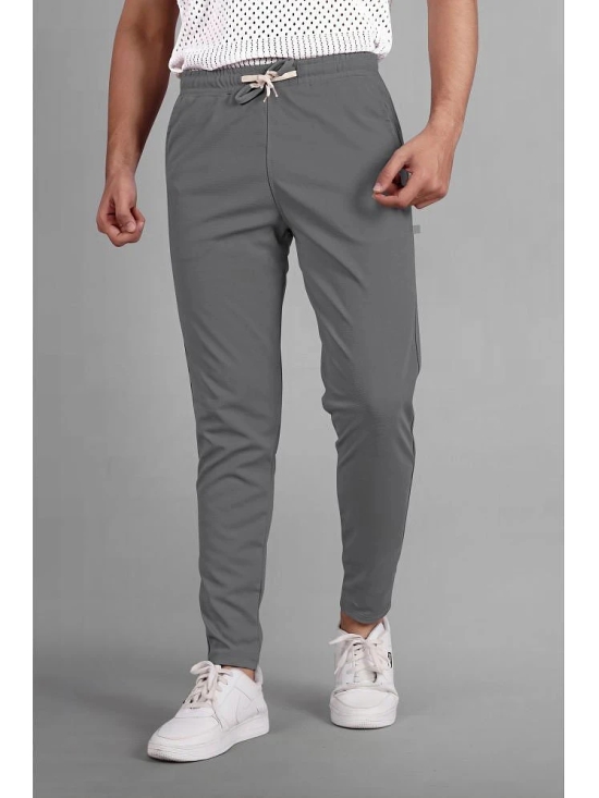 Septem Grey Melange Cotton Blend Mens Sports Trackpants ( Pack of 2 ) - None