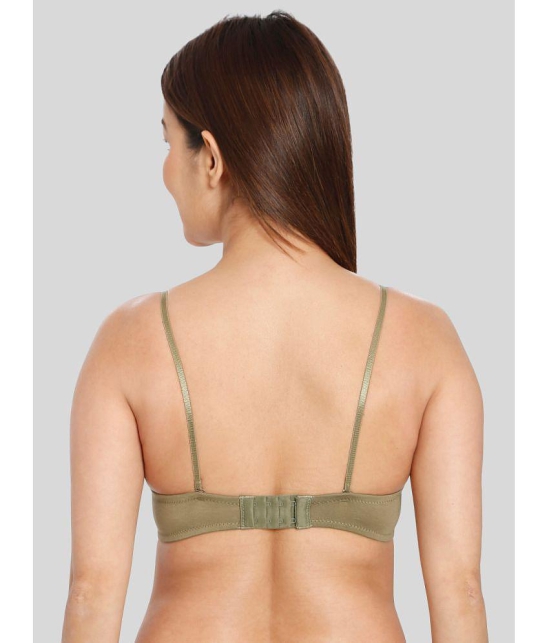 ILRASO - Olive Polyester Lightly Padded Women's Balconette Bra ( Pack of 1 ) - None