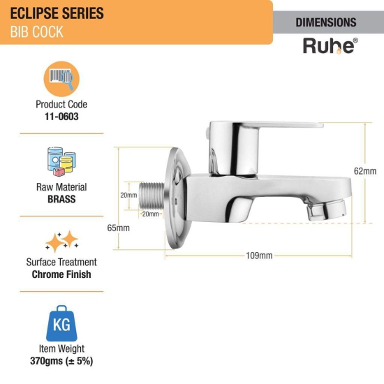 Eclipse Bib Tap Brass Faucet- by Ruhe®