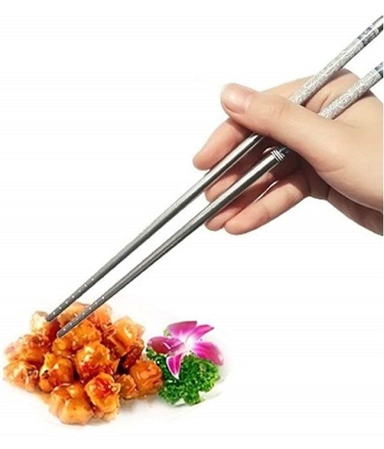 GKBOSS - Aluminium Disposable Chop Sticks ( Pack of 10 ) - 9