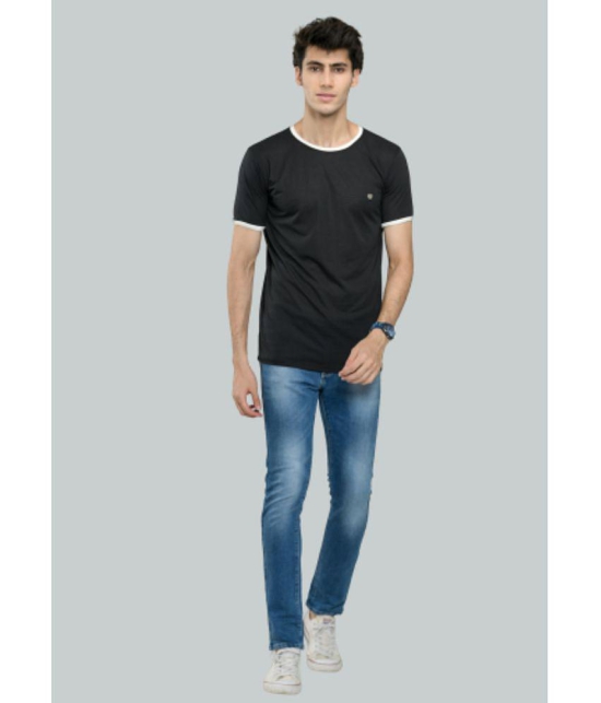 LEEBONEE - Black Cotton Blend Regular Fit Men's T-Shirt ( Pack of 1 ) - None