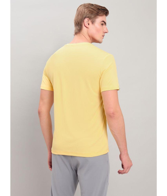 Technosport Yellow Polyester Slim Fit Men's Sports T-Shirt ( Pack of 1 ) - None