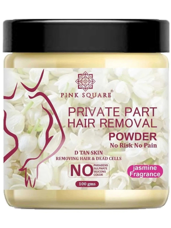 pink square Natural Hair Removal Powder for Men & Women 100 ( Pack of 1 )