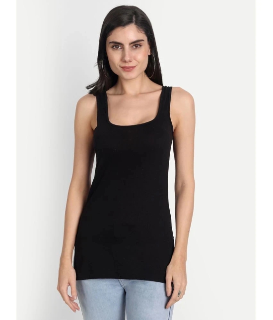 AIMLY Cotton Camisoles - Black Single - None