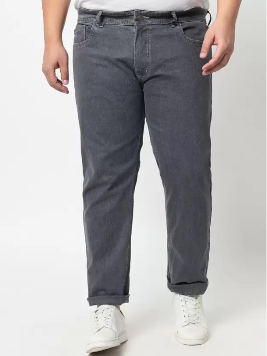 Men Slim Mid Rise Grey Jeans