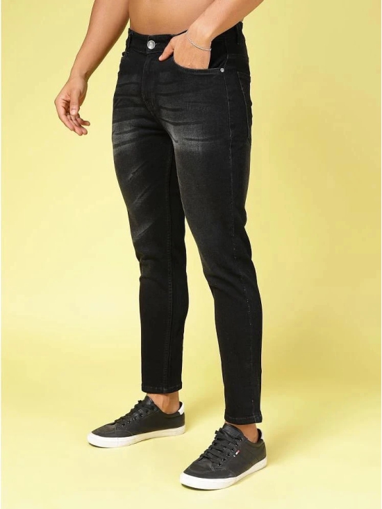 Rigo Regular Fit Faded Mens Jeans - Black ( Pack of 1 ) - None