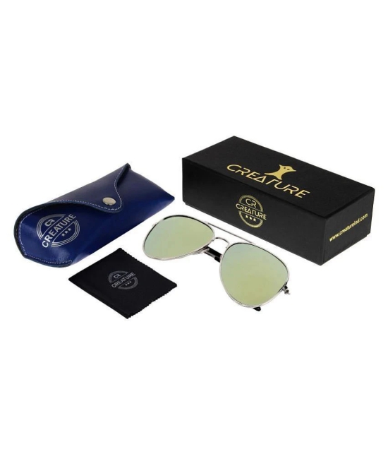 Creature - Silver Pilot Sunglasses ( Pack of 1 ) - Medium