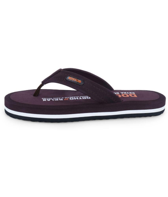 DOCTOR EXTRA SOFT - Brown Men's Daily Slipper - None