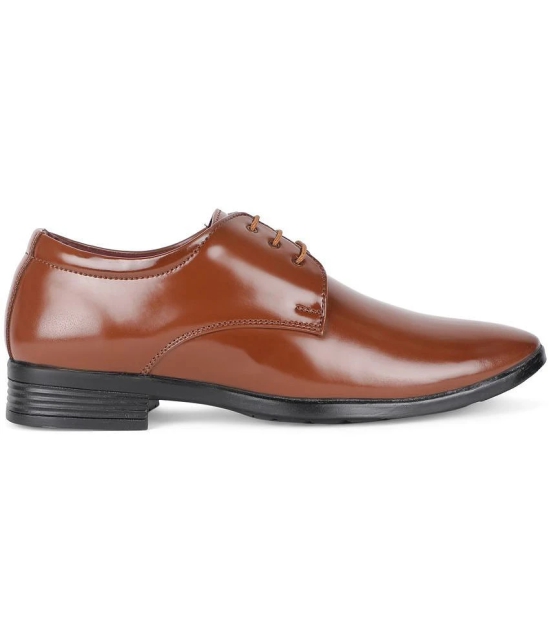 KHADIM - Tan Mens Derby Formal Shoes - None