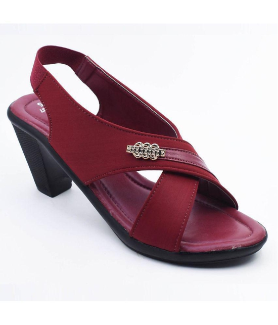 Dream Makers - Red Women''s Sandal Heels - None