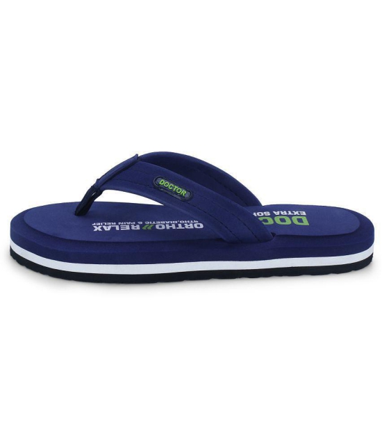 DOCTOR EXTRA SOFT - Navy Mens Daily Slipper - None