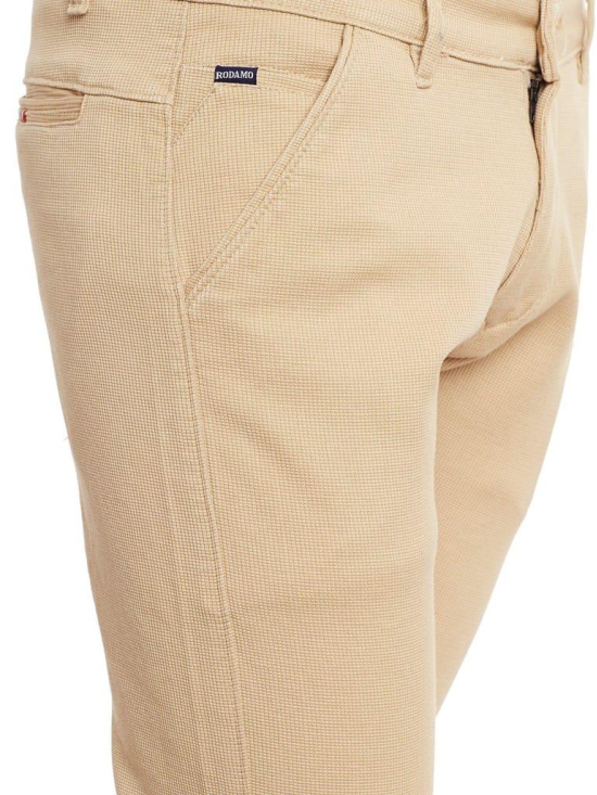 Rodamo  Men Khaki Slim Fit Trousers