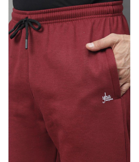 YHA - Wine Fleece Mens Trackpants ( Pack of 1 ) - None