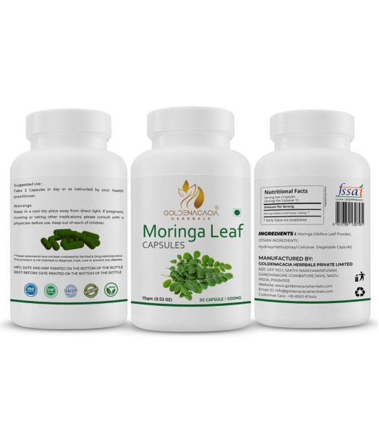 GOLDENACACIA HERRBALS Moring Leaf 30 Capsule 1 no.s