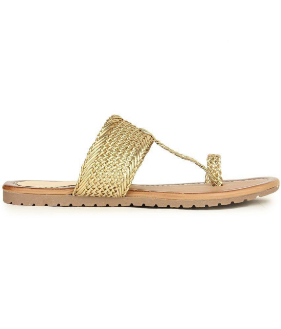 Shoetopia - Gold Women's Flats