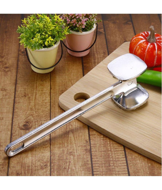 GKBOSS - Silver Aluminium Meat  Hammer ( Set of 1 ) - Silver