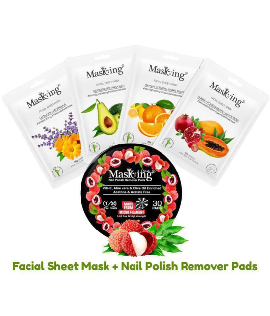 Masking - Natural Glow Facial Kit For All Skin Type ( Pack of 5 )