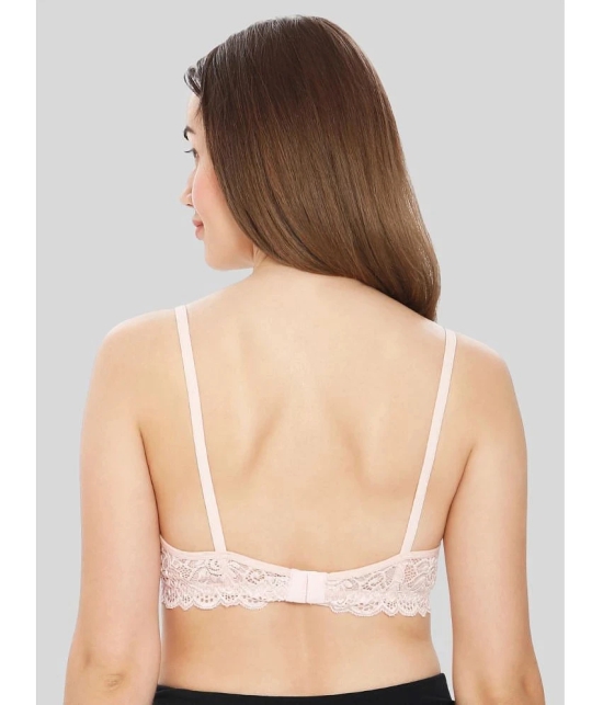 ILRASO - Pink Lace Non Padded Womens T-Shirt Bra ( Pack of 1 ) - None