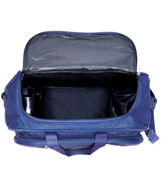 AXEN BAGS - 55 Ltrs Blue Polyester Duffle Trolley - Onesize