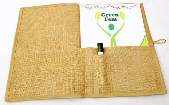 Jute file folder