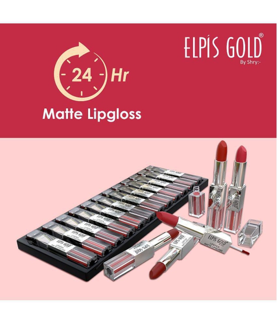 ELPIS GOLD - Pink Rose Matte Lipstick 0.3