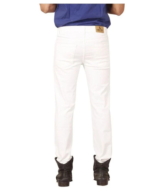 x20 - White Cotton Blend Skinny Fit Mens Jeans ( Pack of 1 ) - 40