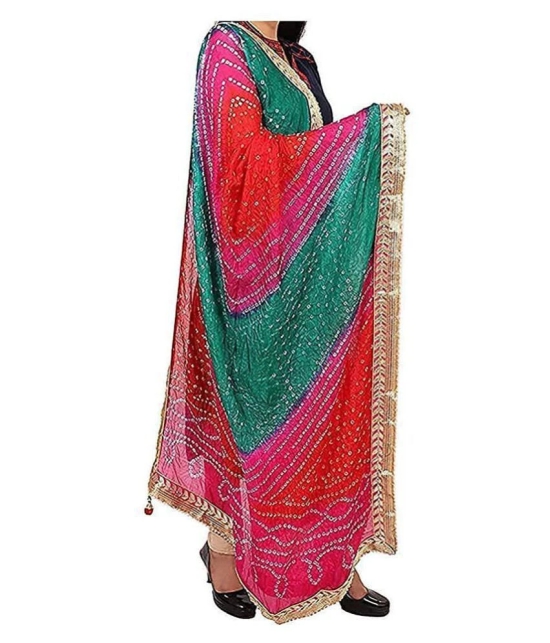 Apratim Multicoloured Art Silk Bandhej Dupatta