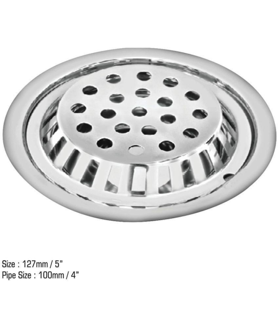 Sanjay Chilly SUS 304 Grade Stainless Steel Round Roof Drain with Lock | 5