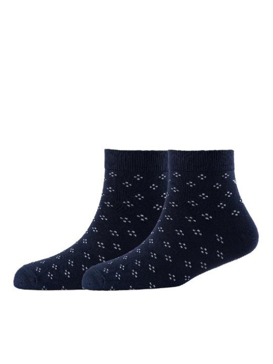 Pack Of 2 Patterned Cotton Ankle Length Socks