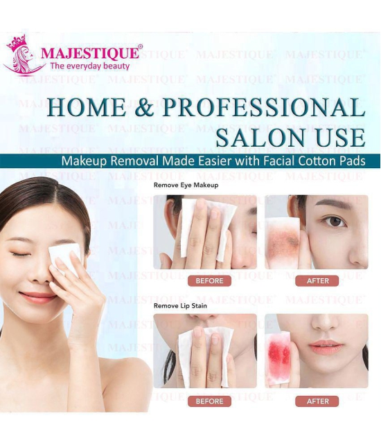 Majestique 460Count Facial Cotton Pads Soft And Makeup Remover Wipes For Effective Facial Cleansing