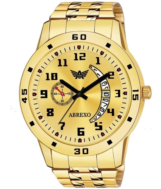 Abrexo Gold Stainless Steel Analog Mens Watch