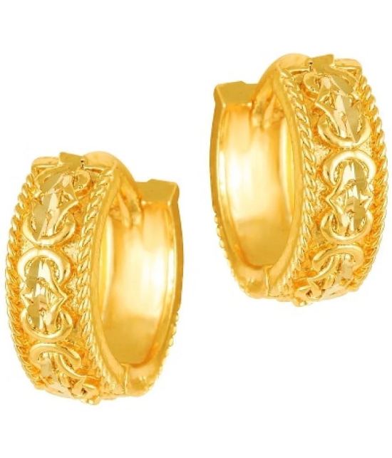 VIVASTRI Golden Clip-Ons Earrings ( Pack of 1 ) - Golden