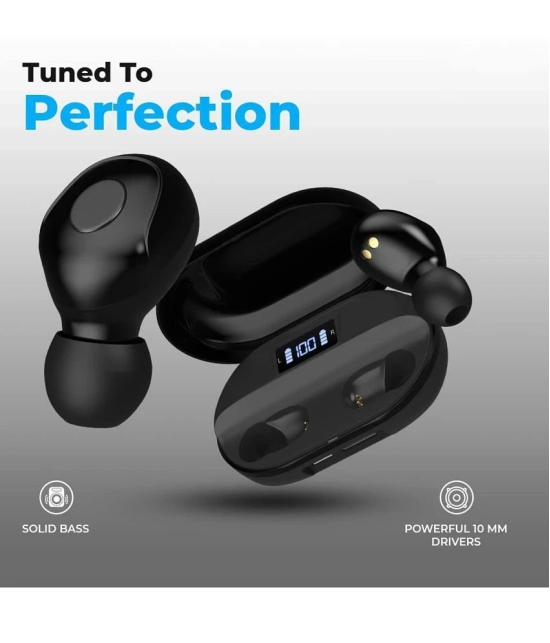 VERONIC T2 Bluetooth True Wireless (TWS) In Ear 30 Hours Playback Powerfull bass IPX4(Splash & Sweat Proof) Black