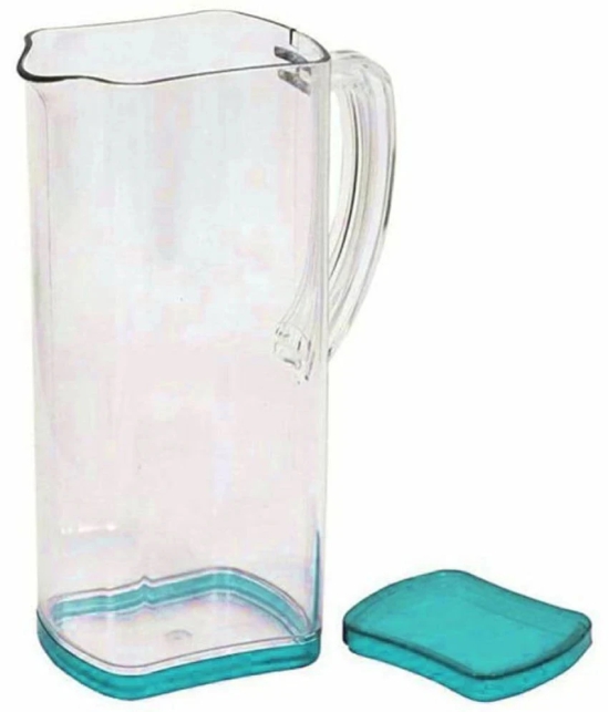 HOMETALES Plastic Jug and Glass Combo 2000 mL - Light Blue