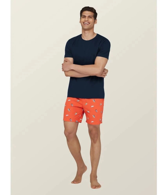 XYXX - Orange Cotton Blend Mens Boxer- ( Pack of 1 ) - None