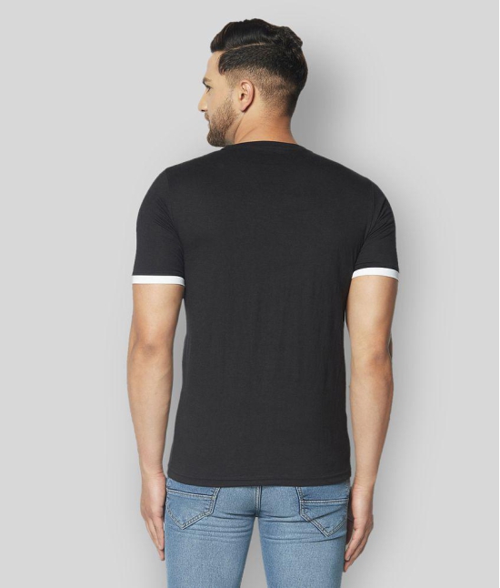 Glito - Black Cotton Blend Slim Fit Mens T-Shirt ( Pack of 1 ) - None