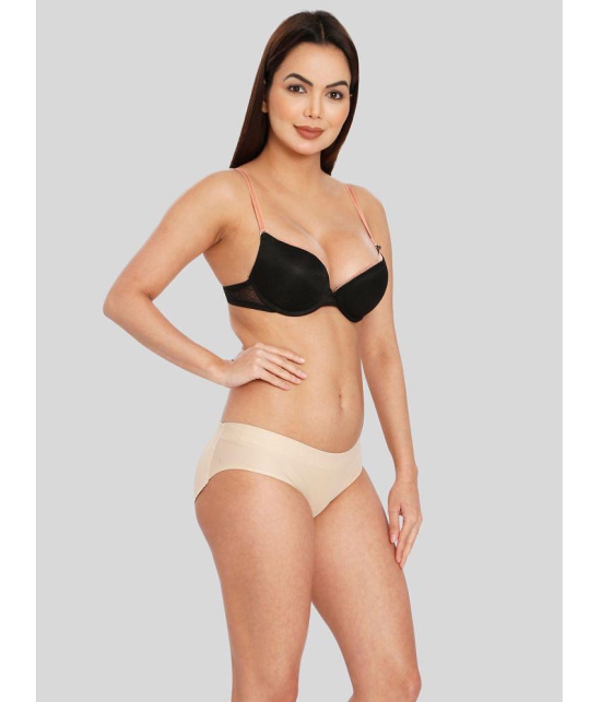 ILRASO - Beige Spandex Women's Padded Brief ( Pack of 1 ) - None