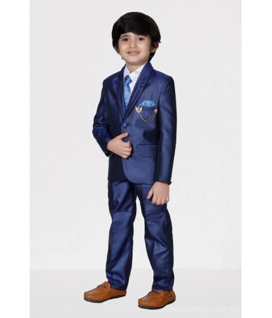 DKGF Fashion - Blue Polyester Boys Suit ( Pack of 1 ) - None