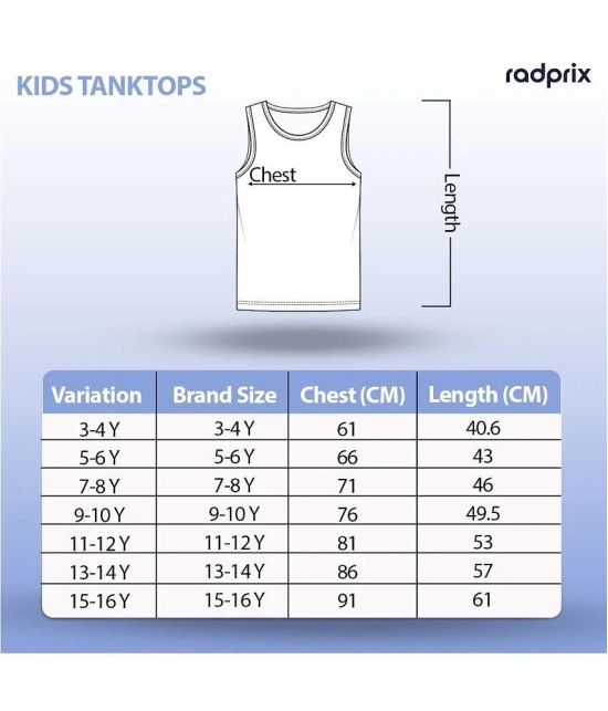 Radprix Pack of 1 Cotton Printed Boys Vest ( Dark Blue ) KBCKTT00597 - None